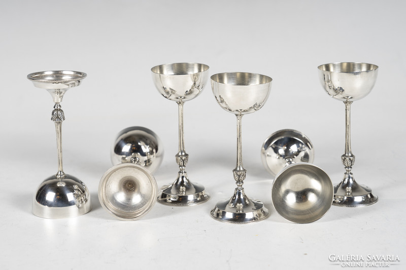 Silver 6-piece liqueur glass