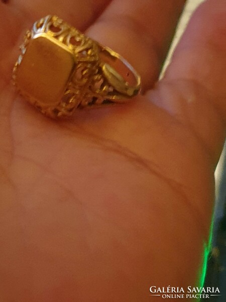 14k arany pecsét  gyűrű