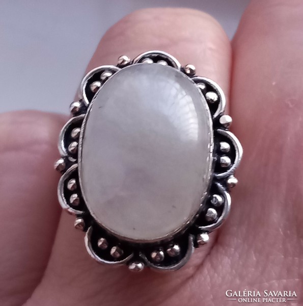 59 And natural rainbow moonstone ring