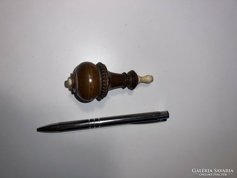 Antique wooden push button switch