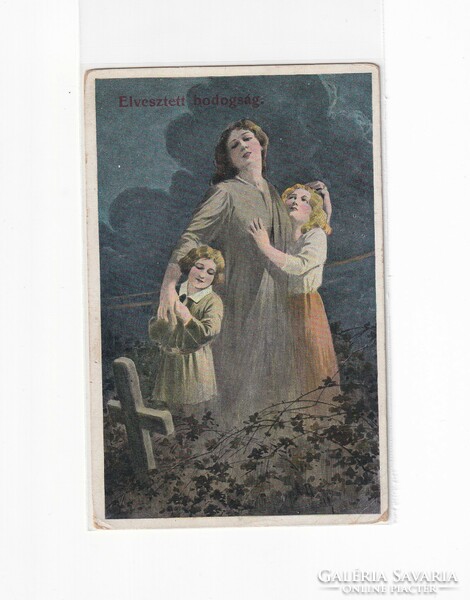 HV:92 Vallásos antik Üdvözlő képeslap 1910