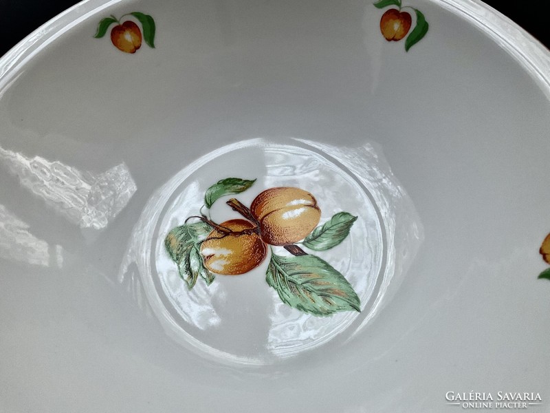 Alföldi showcase compote fruit set serving bowl with peach pattern 6 bowls