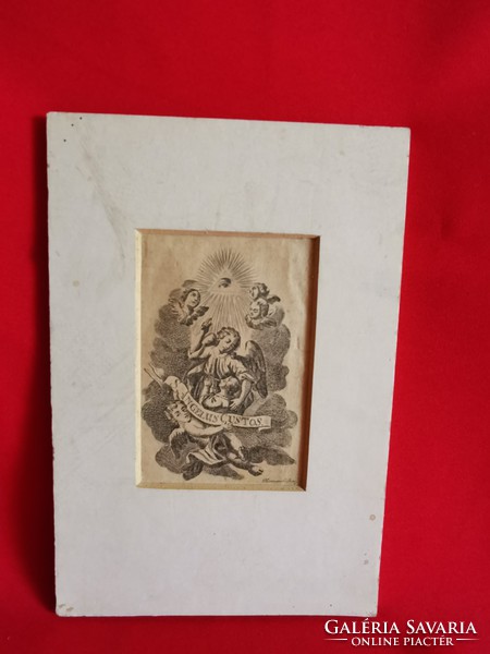 Antique steel engraving 1790-1800 years St. Anne!