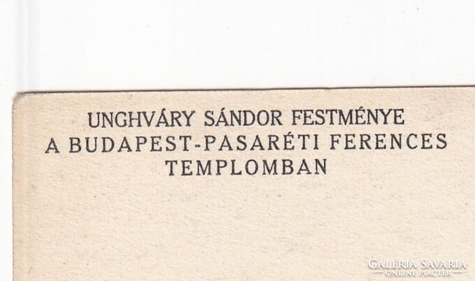 H:78 Vallásos Üdvözlő  képeslap postatiszta "Szentföld Magyarországi Biztosi Hivatala Budapest"