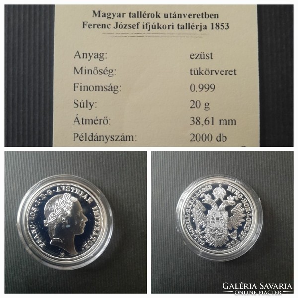 18 silver Hungarian thalers in mint condition