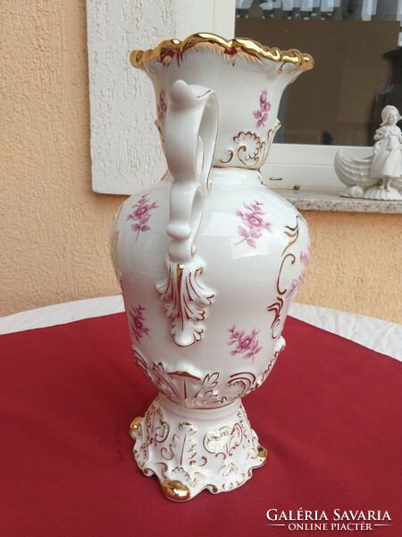 Hollóházi nagy méretű barokk váza,,36 cm,,magas,,Hibátlan,,most minimál ár nélkül,