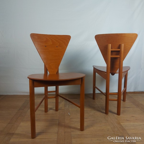 6 postmodern dining chairs 1999 balaton furniture delta 1