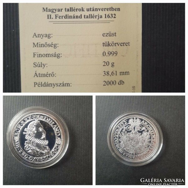 18 silver Hungarian thalers in mint condition