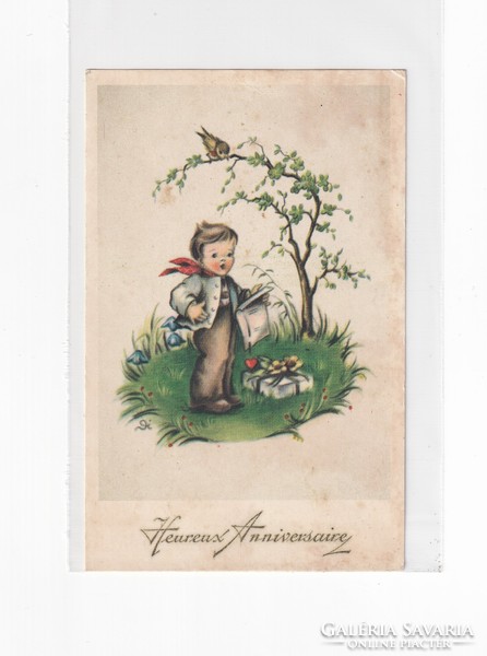 H:126 antique greeting card postal clearance