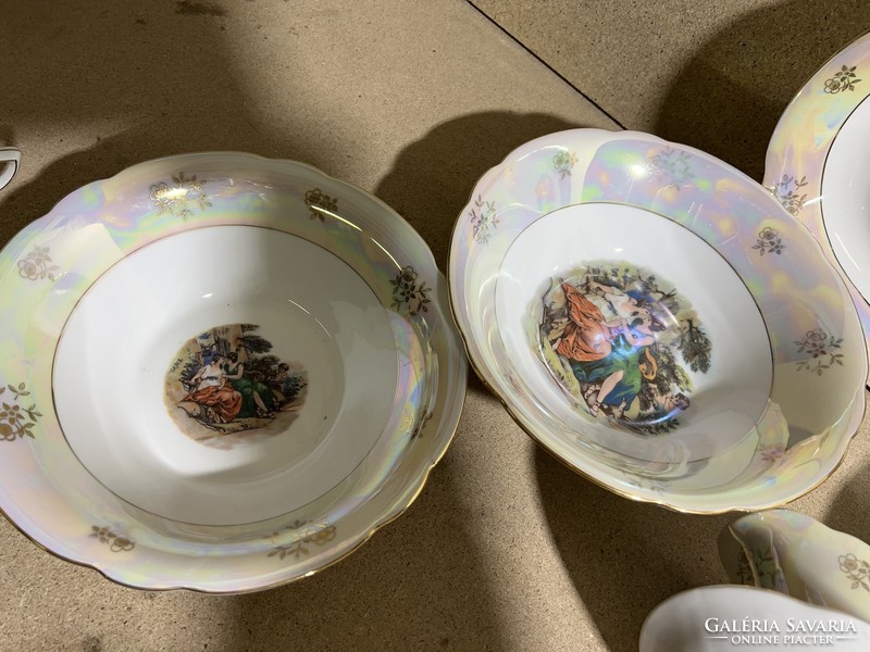 Német Khala tányérok, porcelán, 18 db. hibátlan. 3614