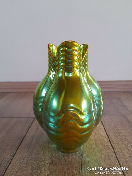 Old Zsolnay eozin vase, t. Anna Suranyi