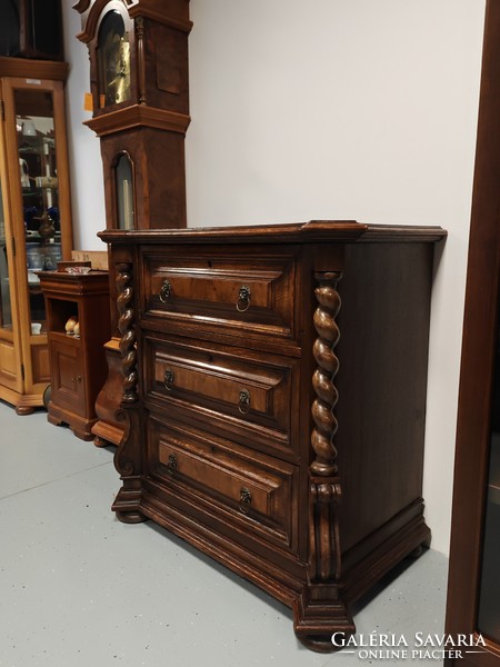 Antique 100-year-old very rare Neo-Renaissance dresser with drawers, secretary from the late 1800s