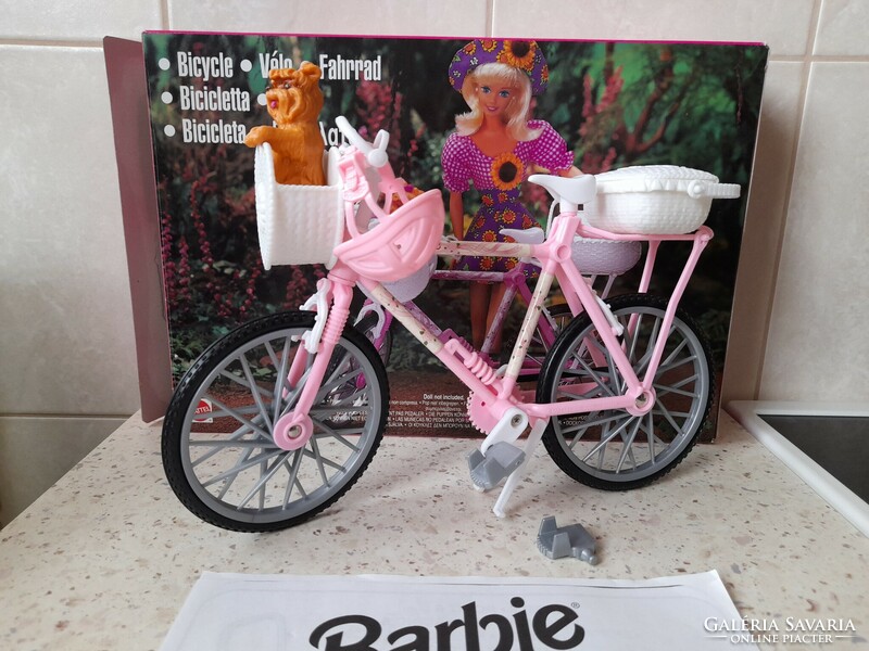 Vintage Mattel Barbie bicikli kiskutyával 1996-ból / Barbie Country Ride Bike
