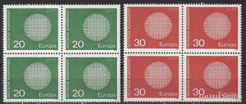 Összefüggések 0247  (Bundes) Mi 620-621       3,20 Euró postatiszta