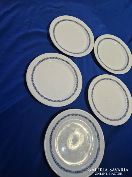 Lowland porcelain flat plates with passenger animal pattern