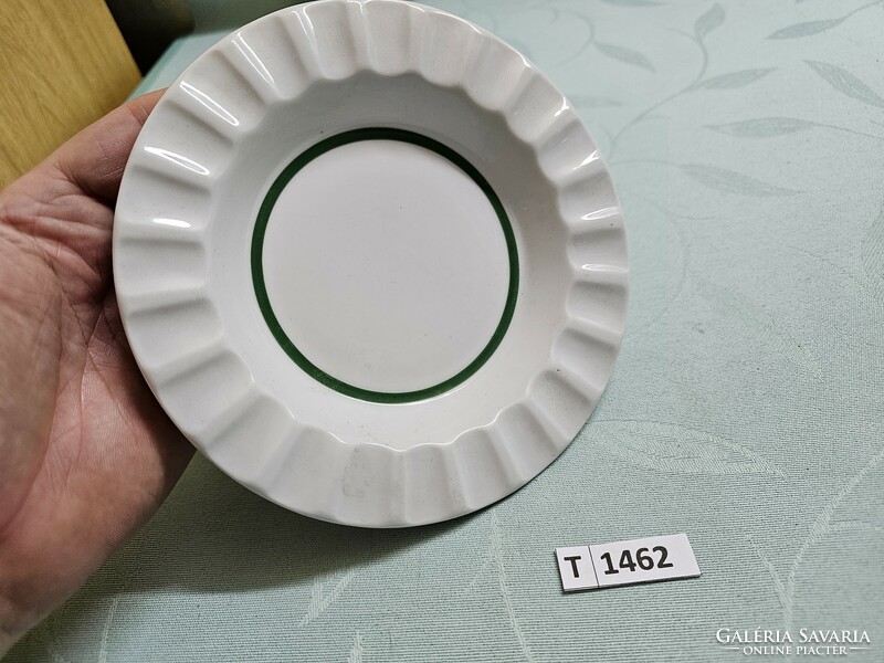 T1462 Alföldi zöld csíkos hamus tál 16,5 cm