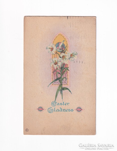 H:116 Antik Üdvözlő képeslap 1922 "USA"