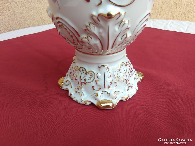 Hollóházi large baroque vase,,36 cm,,high,,immaculate,,now without a minimum price,