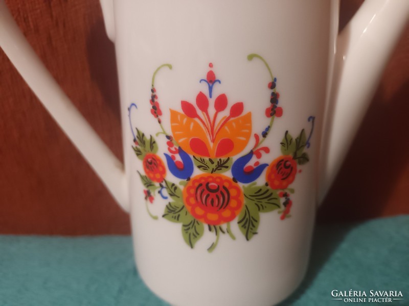 Gyönyörű Kahla virágmintás hibátlan német porcelán kiöntő