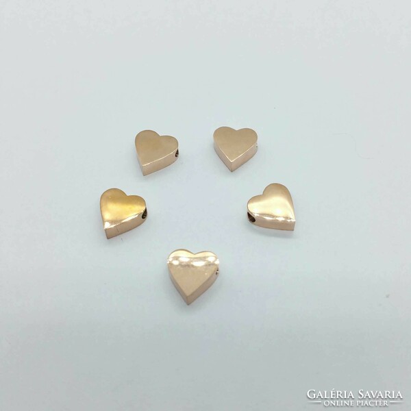 Stainless steel intermediate heart rose gold