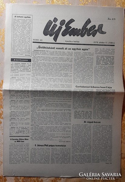 1968. Új ember, VI. Pál pápa halála és temetése