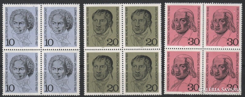 Összefüggések 0131  (Bundes) Mi 616-618      8,80 Euró postatiszta