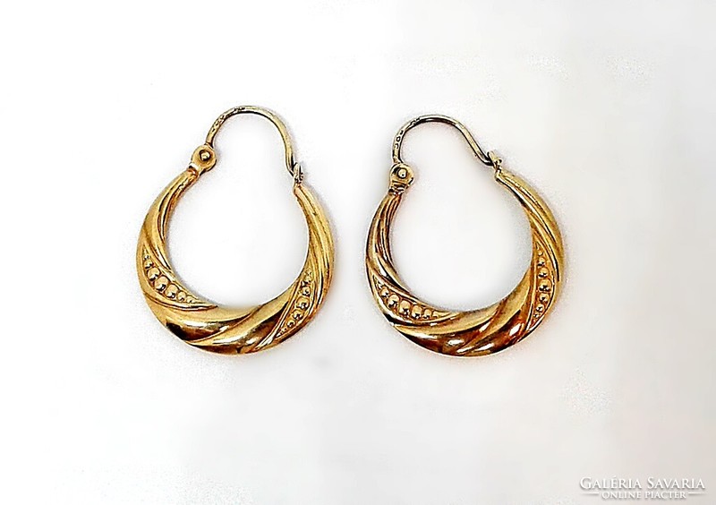 Engraved hoop earrings (zal-au124559)