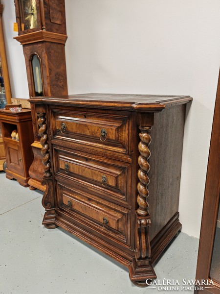 Antique 100-year-old very rare Neo-Renaissance dresser with drawers, secretary from the late 1800s