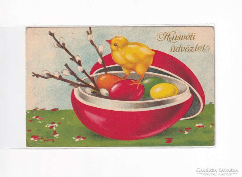 H:110 antique Easter greeting card 01