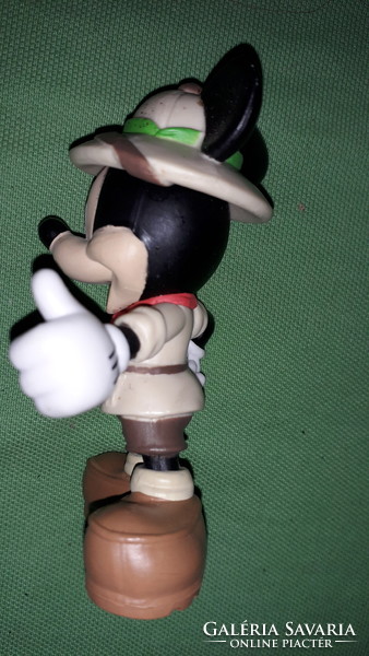 Retro eredeti kézi festett DISNEY -SCHLEICH gumi játékfigura MICKEY MOUSE 9 cm a képek szerint 2.