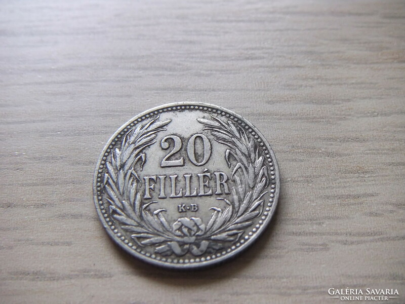 20 Filér 1908 Hungary