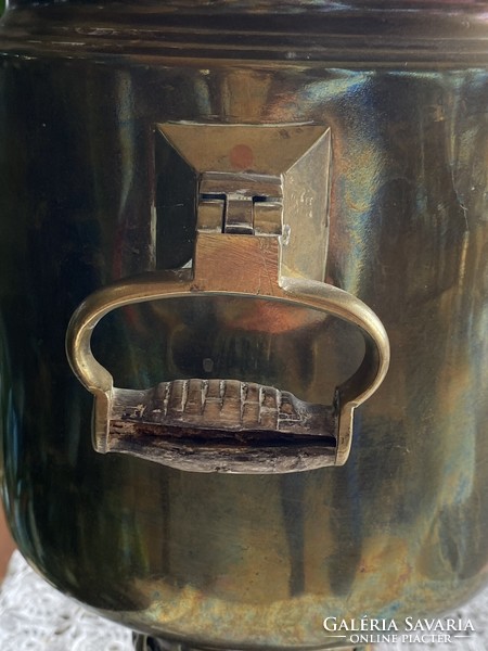 Charcoal Russian copper samovar