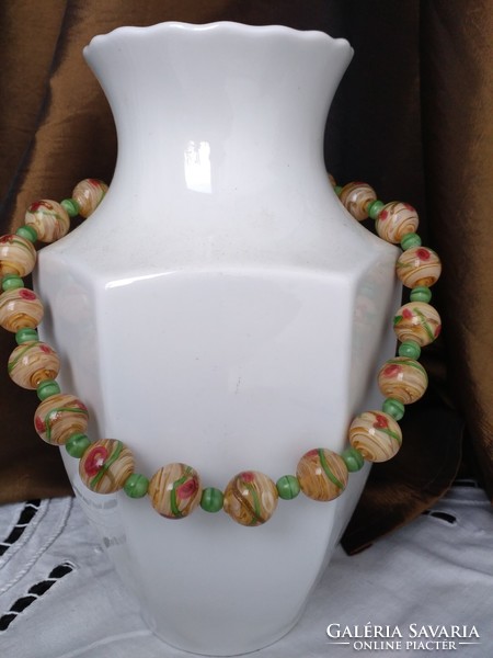 Necklaces made of real antique Murano glass beads!