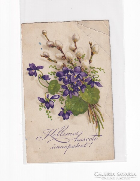 H:106 Húsvéti antik Üdvözlő képeslap