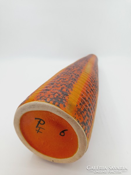 Retro ceramic vase, marked pf, 33 cm