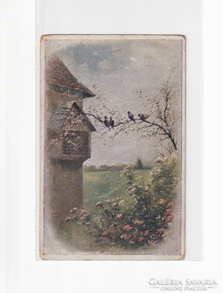 H:107 Antik Madaras Üdvözlő képeslap 1918
