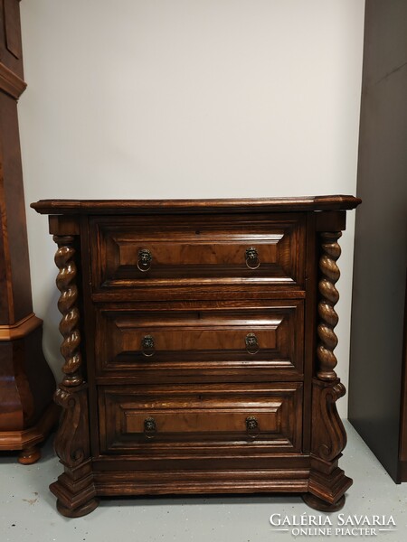 Antique 100-year-old very rare Neo-Renaissance dresser with drawers, secretary from the late 1800s