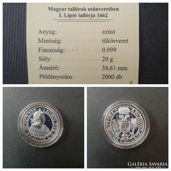 18 silver Hungarian thalers in mint condition