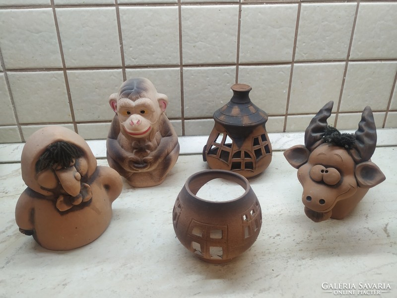 Sale! Action! Folk ceramics, earthenware ornaments, candle holders, bushings for sale!