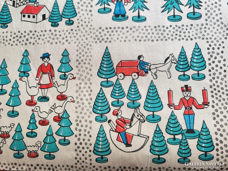 Retro, Christmas wrapping paper_'60s-'70s