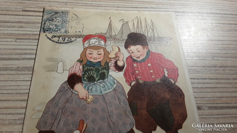 Antique greeting postcard.