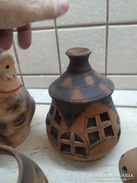 Sale! Action! Folk ceramics, earthenware ornaments, candle holders, bushings for sale!