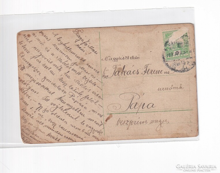 H:106 Húsvéti antik Üdvözlő képeslap 1912