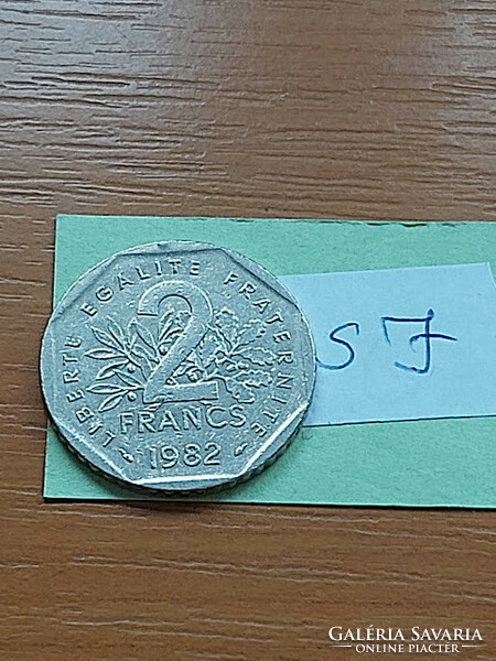 France 2 francs 1982 nickel sj