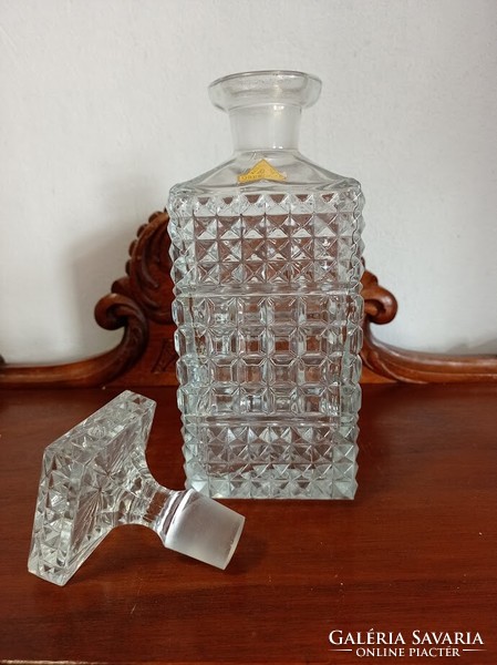 Elegant oberglas crystal whiskey bottle