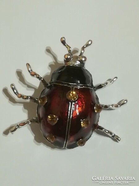 Ladybug brooch.