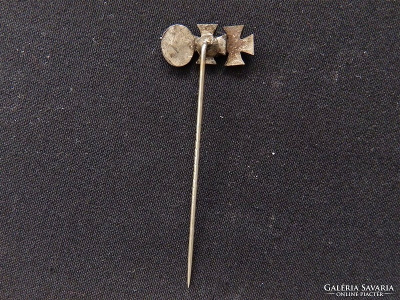 Ii.Vh German Imperial Iron Cross 1.O + wound miniature iron cross / eisernes kreuz miniatur