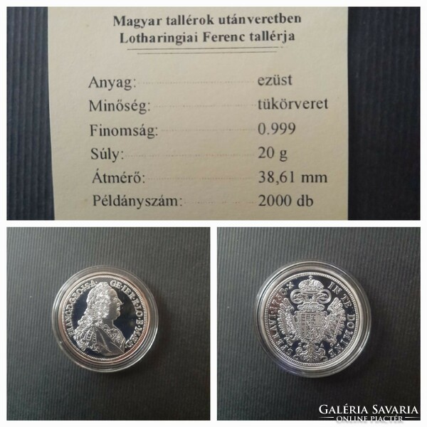 18 silver Hungarian thalers in mint condition