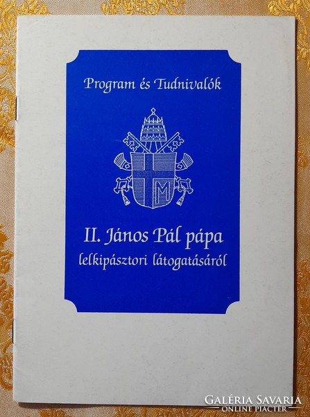 2. Visit and program of Pope John Paul II