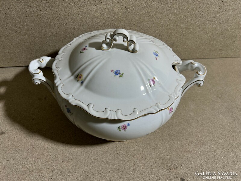 Zsolnay ​porcelain soup serving bowl, size 33 x 20 cm, flawless.3620